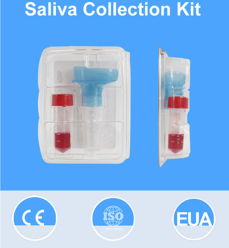 PCR 테스트 사용 Covid 19 Sputum 샘플링 튜브 VTM 5ml DNA 테스트 키트 10ml 용 SALIVA 표본 컬렉션